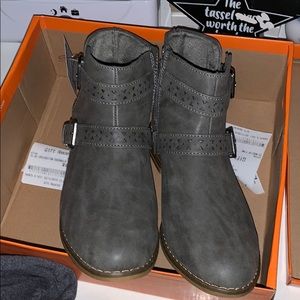Grey Rocket Dog Ankle Boots (NEW W TAGS STILL ON)